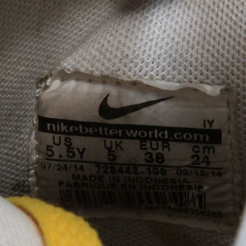 Nike Dunk High Premium GS Scribble Varsity Maize 728443-100 Size 5.5Y Youth